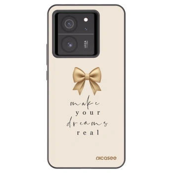 Picasee fekete szilikon tok az alábbi mobiltelefonokra Xiaomi 13T Pro - Golden Dream
