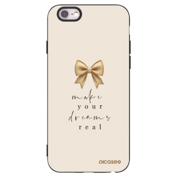 Picasee fekete szilikon tok az alábbi mobiltelefonokra Apple iPhone 6/6S - Golden Dream