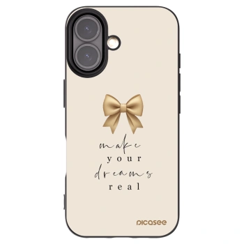 Picasee fekete szilikon tok az alábbi mobiltelefonokra Apple iPhone 16 - Golden Dream