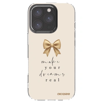 Picasee átlátszó szilikon tok az alábbi mobiltelefonokra Apple iPhone 16 Pro - Golden Dream