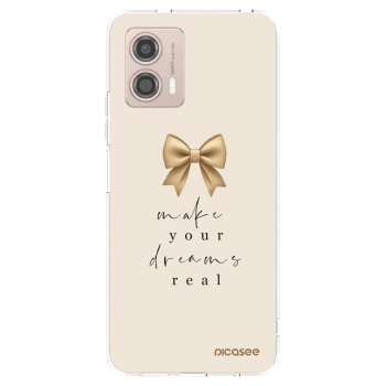 Picasee átlátszó szilikon tok az alábbi mobiltelefonokra Motorola Moto G53 5G - Golden Dream