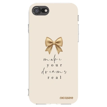 Picasee átlátszó szilikon tok az alábbi mobiltelefonokra Apple iPhone 7 - Golden Dream