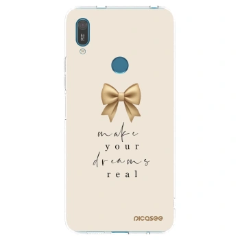 Picasee átlátszó szilikon tok az alábbi mobiltelefonokra Huawei Y7 2019 - Golden Dream