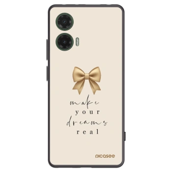 Picasee fekete szilikon tok az alábbi mobiltelefonokra Motorola Moto G35 5G - Golden Dream
