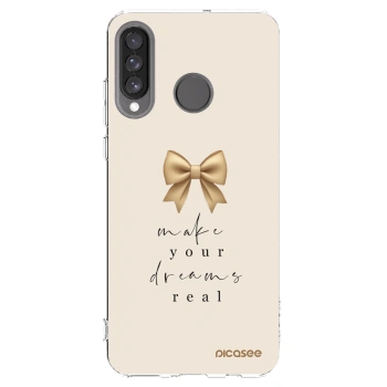 Picasee átlátszó szilikon tok az alábbi mobiltelefonokra Huawei P30 Lite - Golden Dream