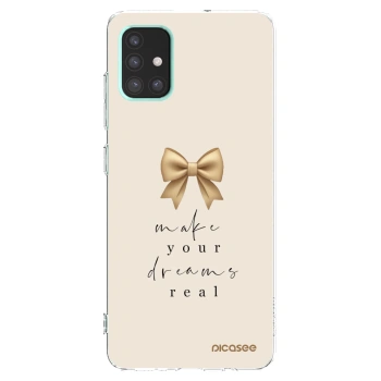 Picasee átlátszó szilikon tok az alábbi mobiltelefonokra Samsung Galaxy A51 A515F - Golden Dream
