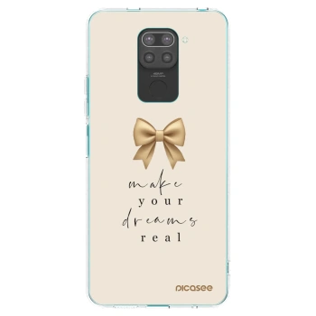 Picasee fekete szilikon tok az alábbi mobiltelefonokra Xiaomi Redmi Note 9 - Golden Dream