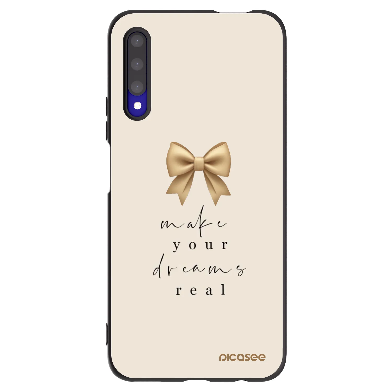 Picasee fekete szilikon tok az alábbi mobiltelefonokra Honor 9X Pro - Golden Dream