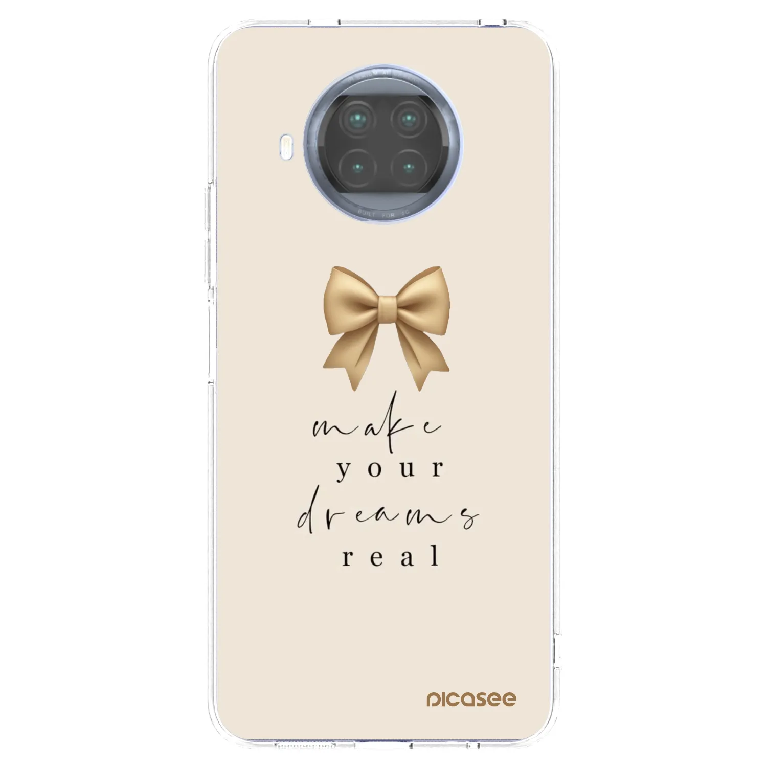 Picasee átlátszó szilikon tok az alábbi mobiltelefonokra Xiaomi Mi 10T Lite - Golden Dream