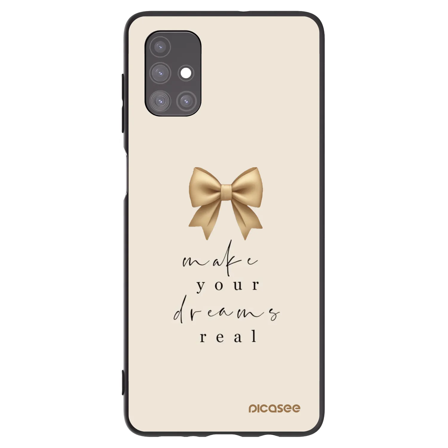 Picasee fekete szilikon tok az alábbi mobiltelefonokra Samsung Galaxy M51 M515F - Golden Dream