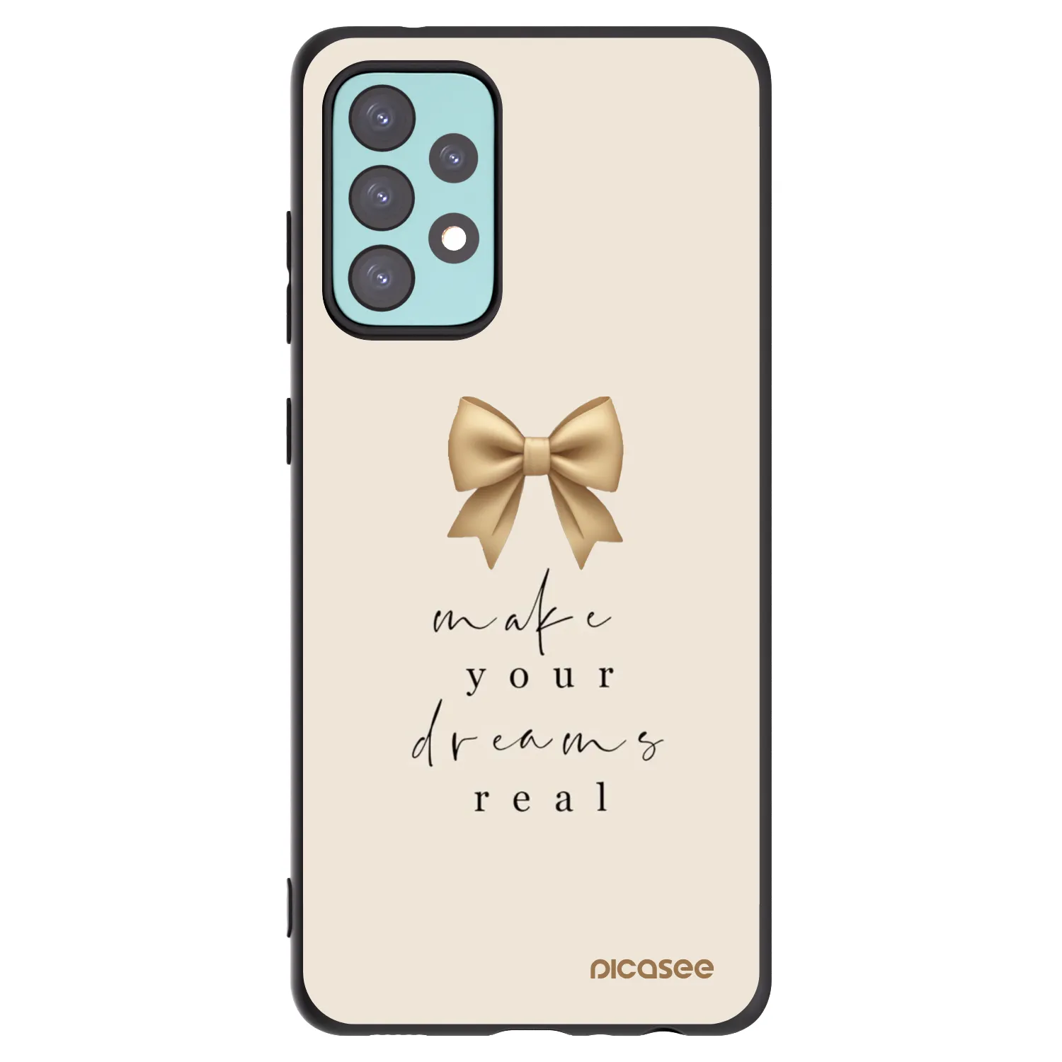 Picasee fekete szilikon tok az alábbi mobiltelefonokra Samsung Galaxy A72 A725F - Golden Dream