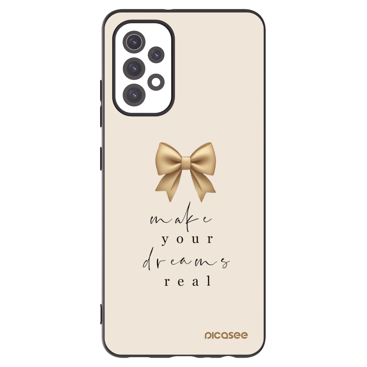 Picasee fekete szilikon tok az alábbi mobiltelefonokra Samsung Galaxy A32 5G A326B - Golden Dream