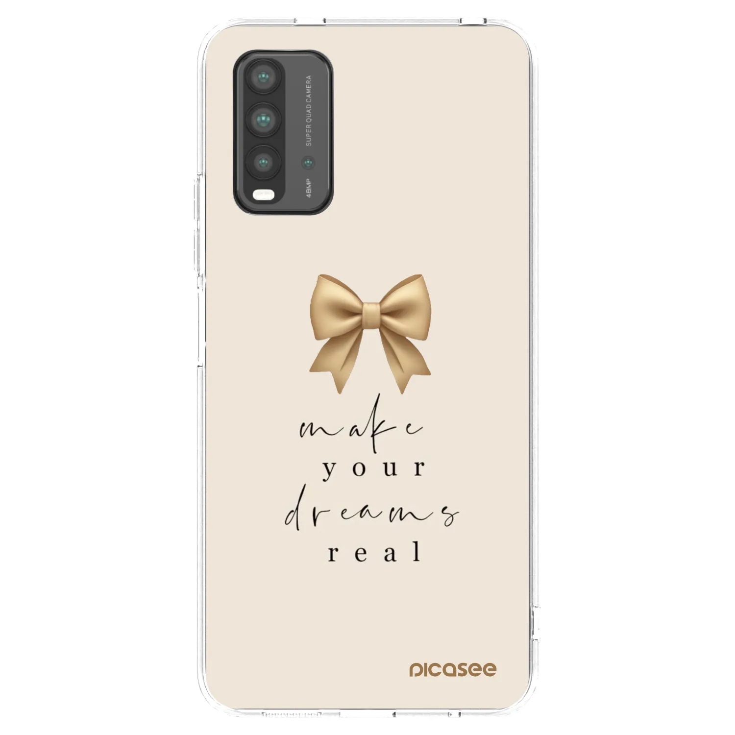 Picasee fekete szilikon tok az alábbi mobiltelefonokra Xiaomi Redmi 9T - Golden Dream