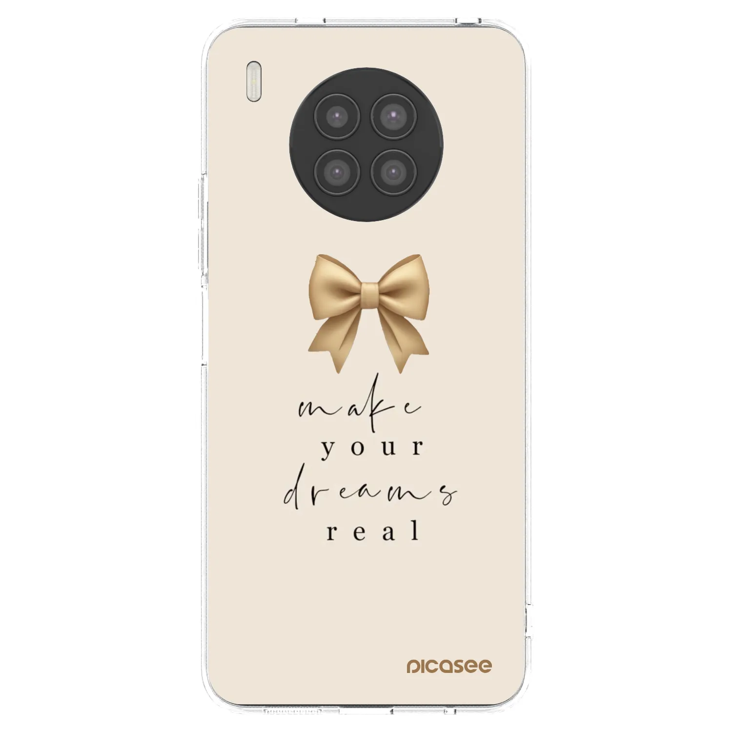 Picasee átlátszó szilikon tok az alábbi mobiltelefonokra Huawei Nova 8i - Golden Dream