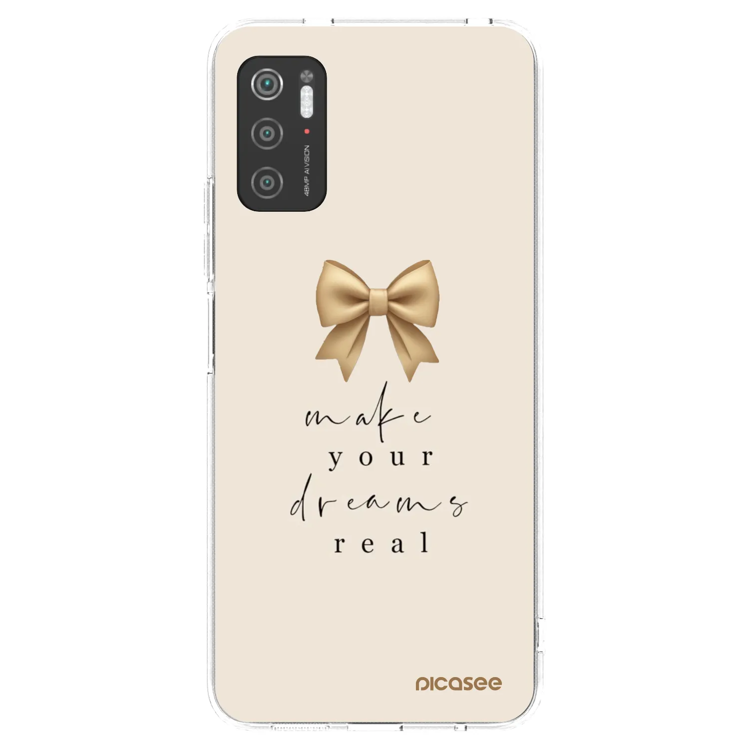 Picasee átlátszó szilikon tok az alábbi mobiltelefonokra Xiaomi Poco M3 Pro 5G - Golden Dream