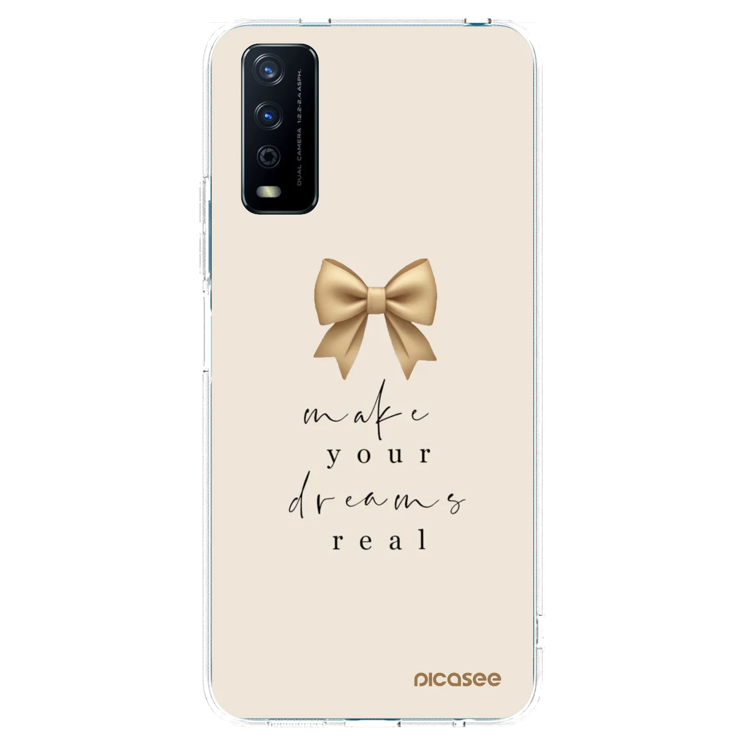 Picasee átlátszó szilikon tok az alábbi mobiltelefonokra Vivo Y11s - Golden Dream