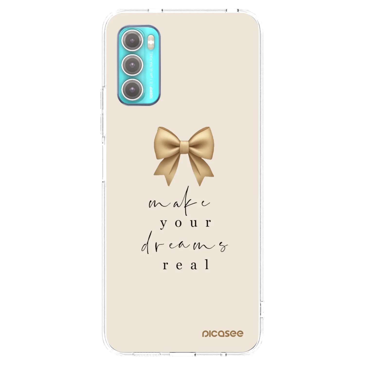 Picasee átlátszó szilikon tok az alábbi mobiltelefonokra Motorola Moto G60 - Golden Dream