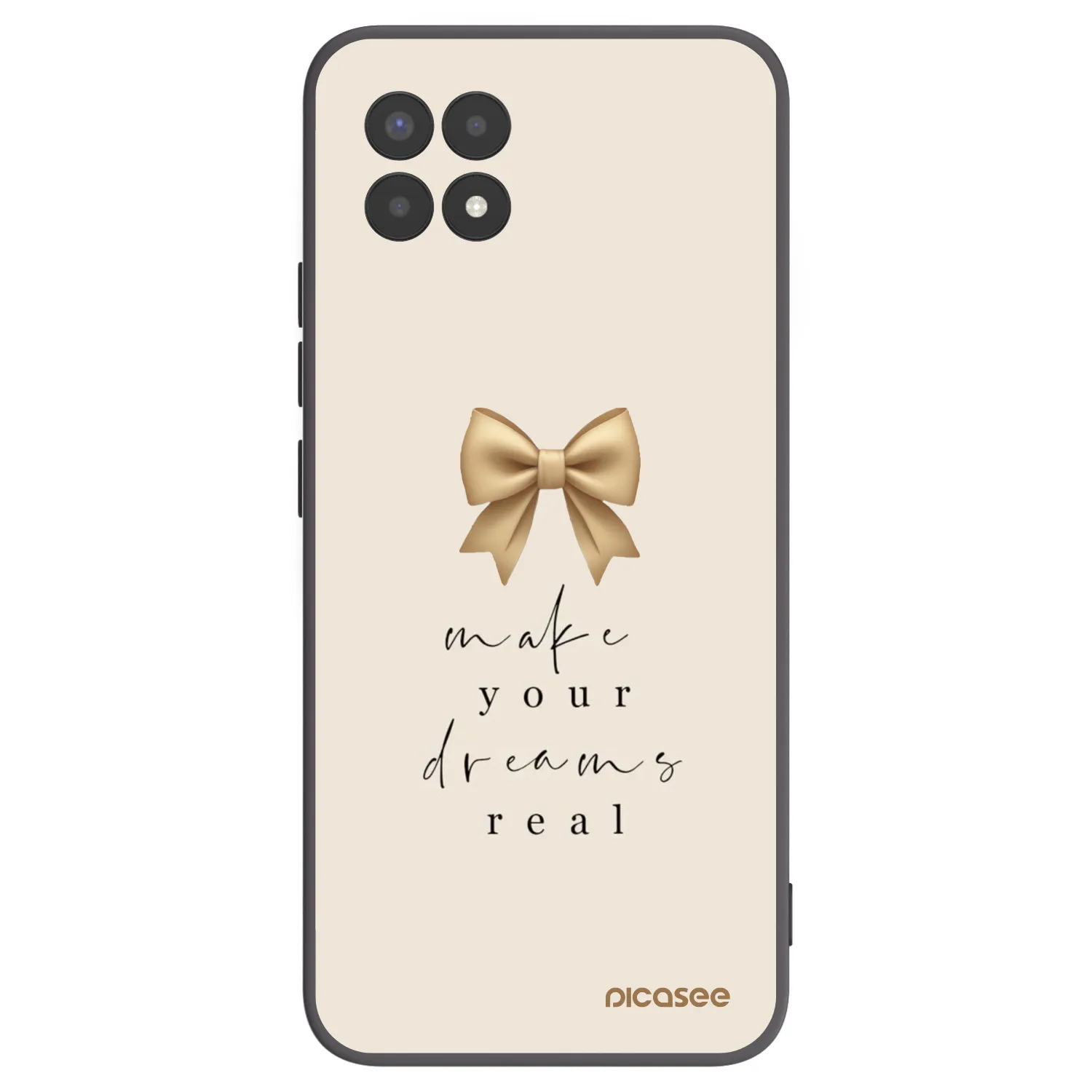 Picasee fekete szilikon tok az alábbi mobiltelefonokra Realme 8i - Golden Dream