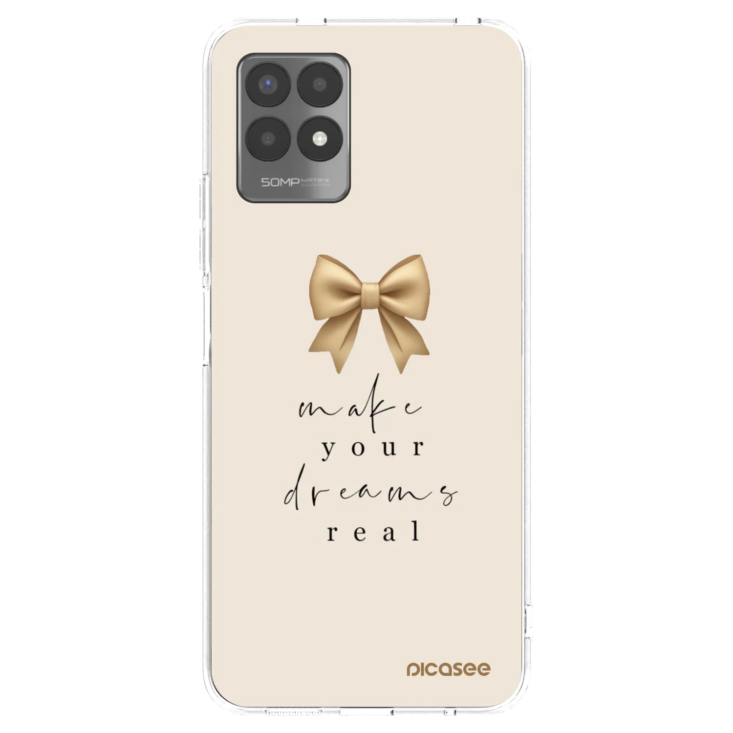 Picasee átlátszó szilikon tok az alábbi mobiltelefonokra Realme 8i - Golden Dream