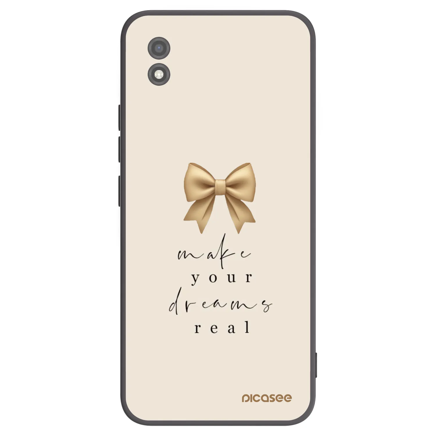 Picasee fekete szilikon tok az alábbi mobiltelefonokra Realme C11 (2021) - Golden Dream