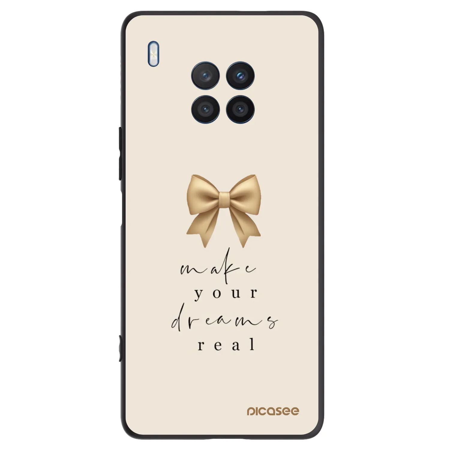 Picasee fekete szilikon tok az alábbi mobiltelefonokra Honor 50 Lite - Golden Dream