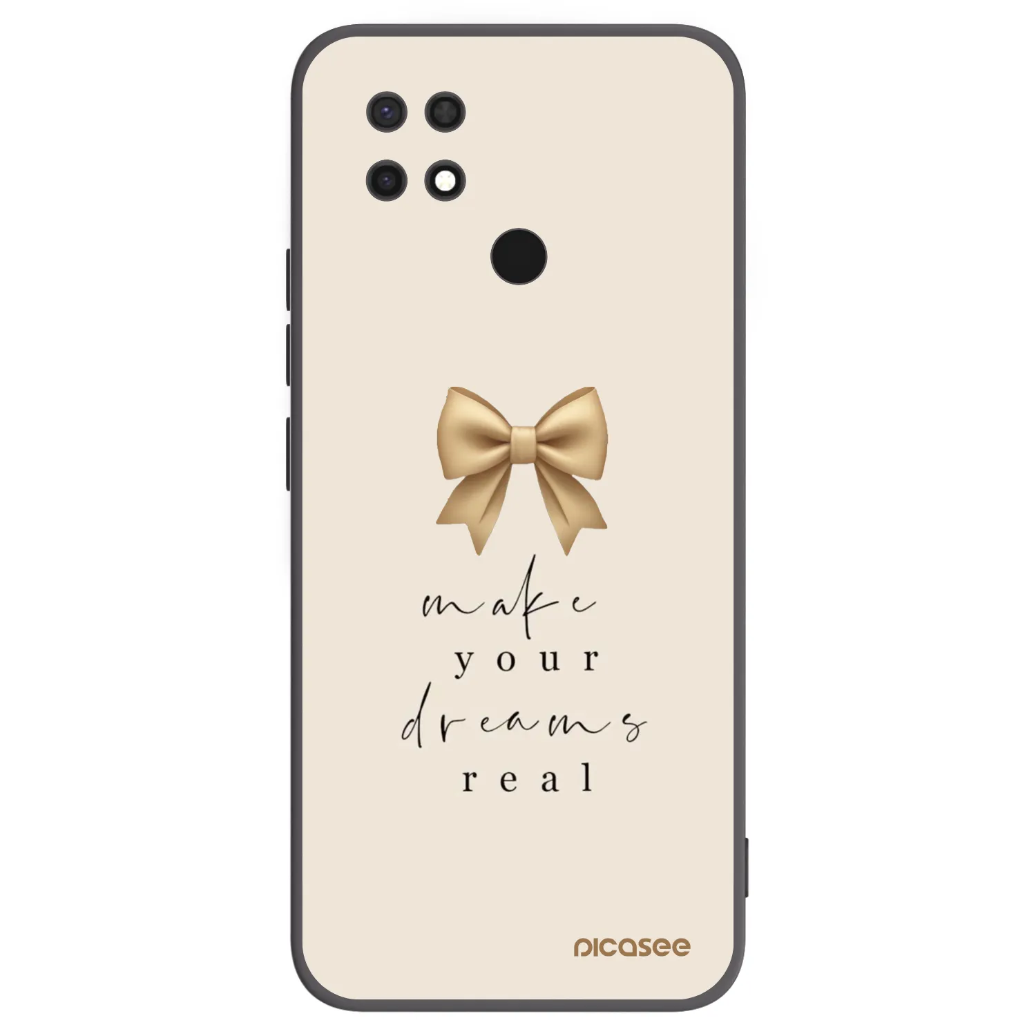 Picasee fekete szilikon tok az alábbi mobiltelefonokra Xiaomi Redmi 10C - Golden Dream