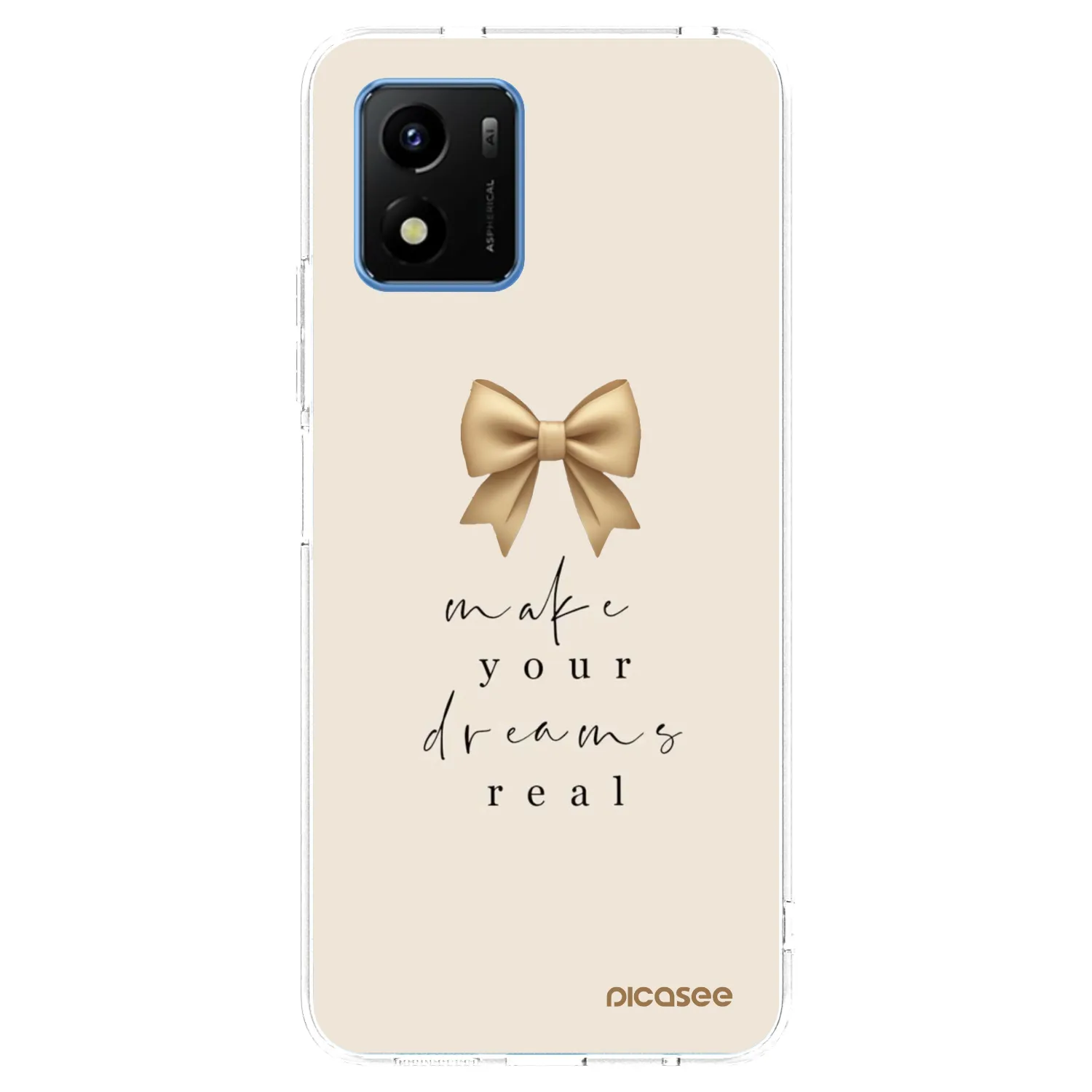 Picasee átlátszó szilikon tok az alábbi mobiltelefonokra Vivo Y01 - Golden Dream