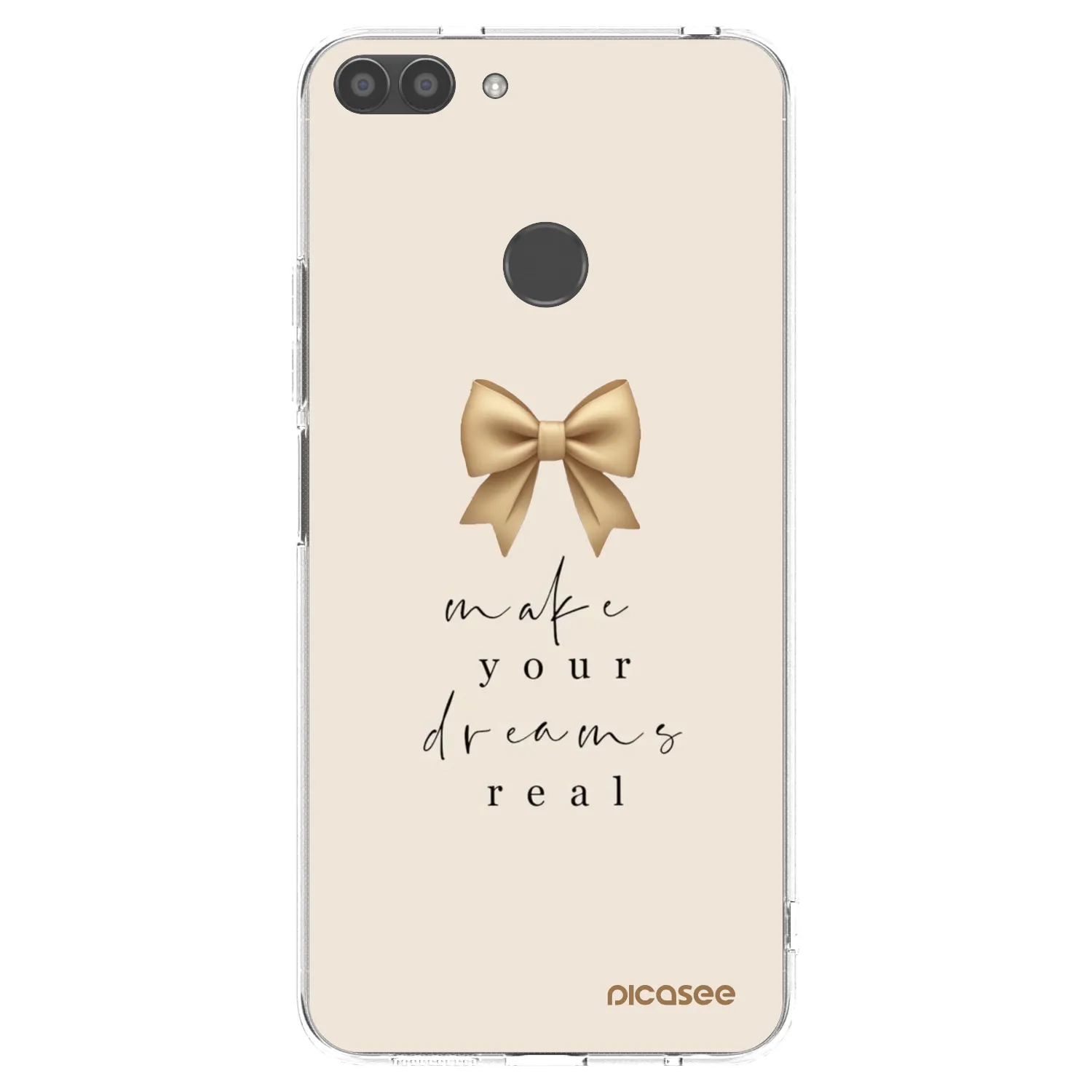 Picasee átlátszó szilikon tok az alábbi mobiltelefonokra Huawei P Smart - Golden Dream