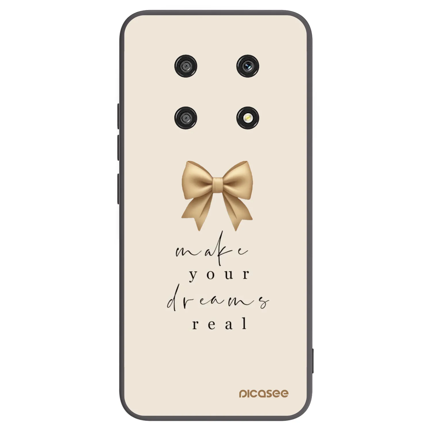 Picasee fekete szilikon tok az alábbi mobiltelefonokra Honor Magic4 Lite 5G - Golden Dream