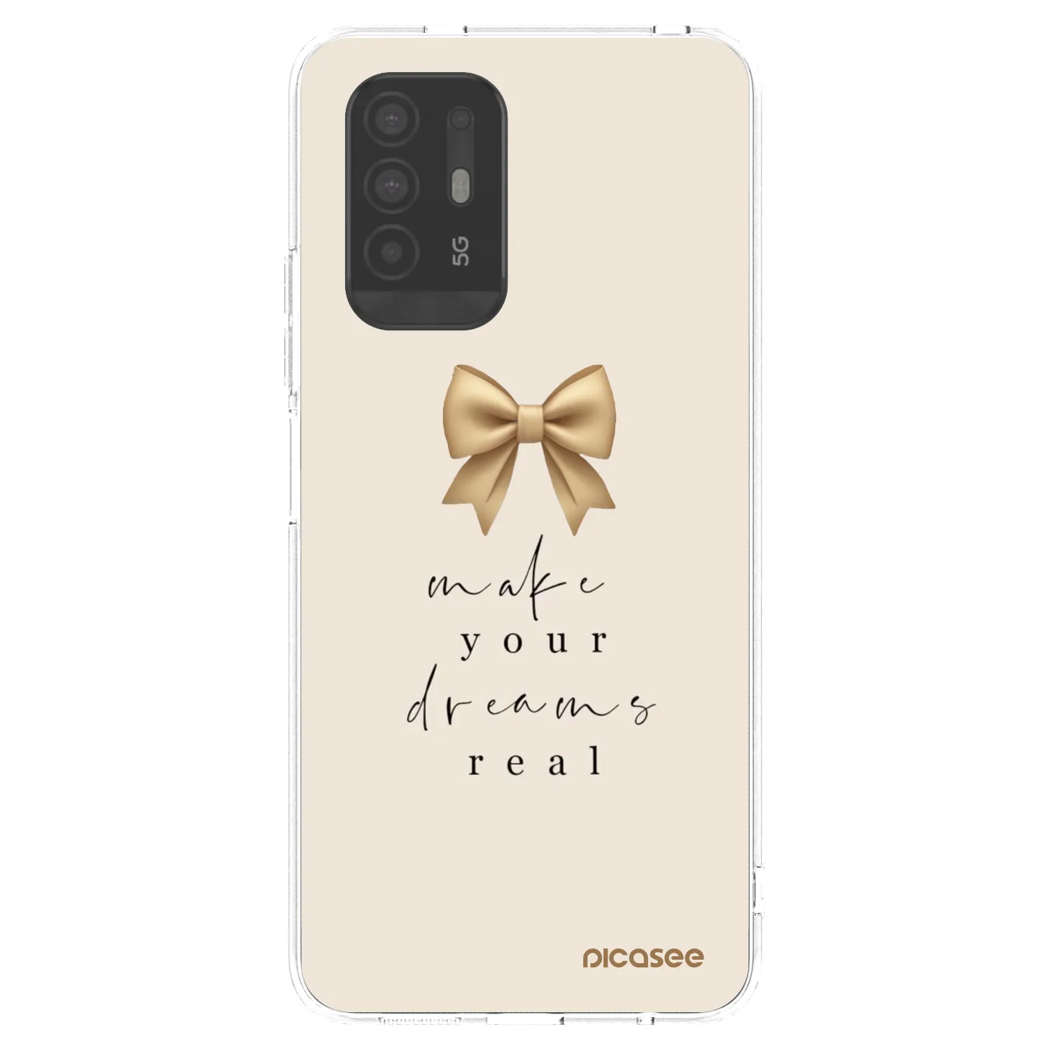 Picasee átlátszó szilikon tok az alábbi mobiltelefonokra OPPO A94 5G - Golden Dream