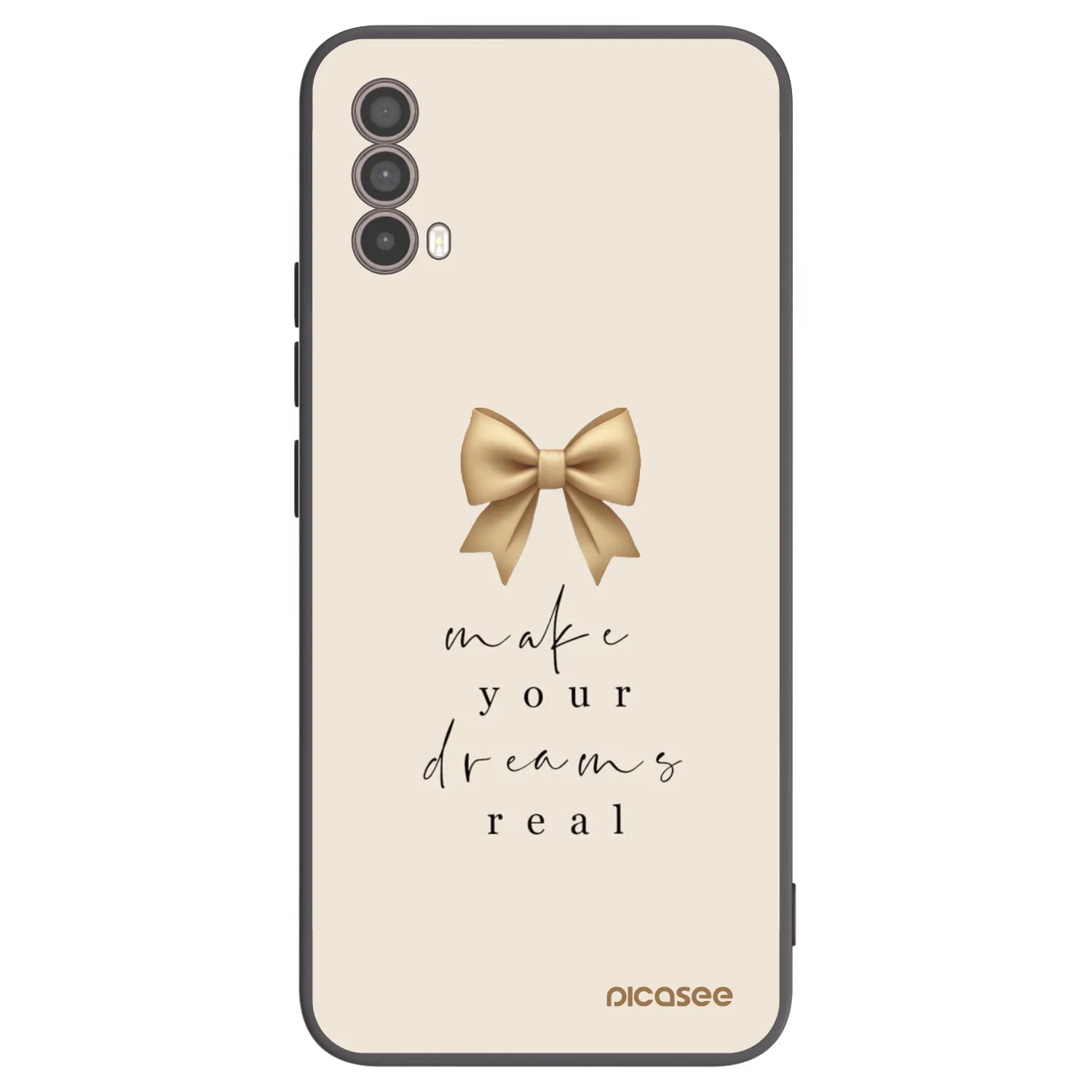Picasee fekete szilikon tok az alábbi mobiltelefonokra Motorola Moto E40 - Golden Dream
