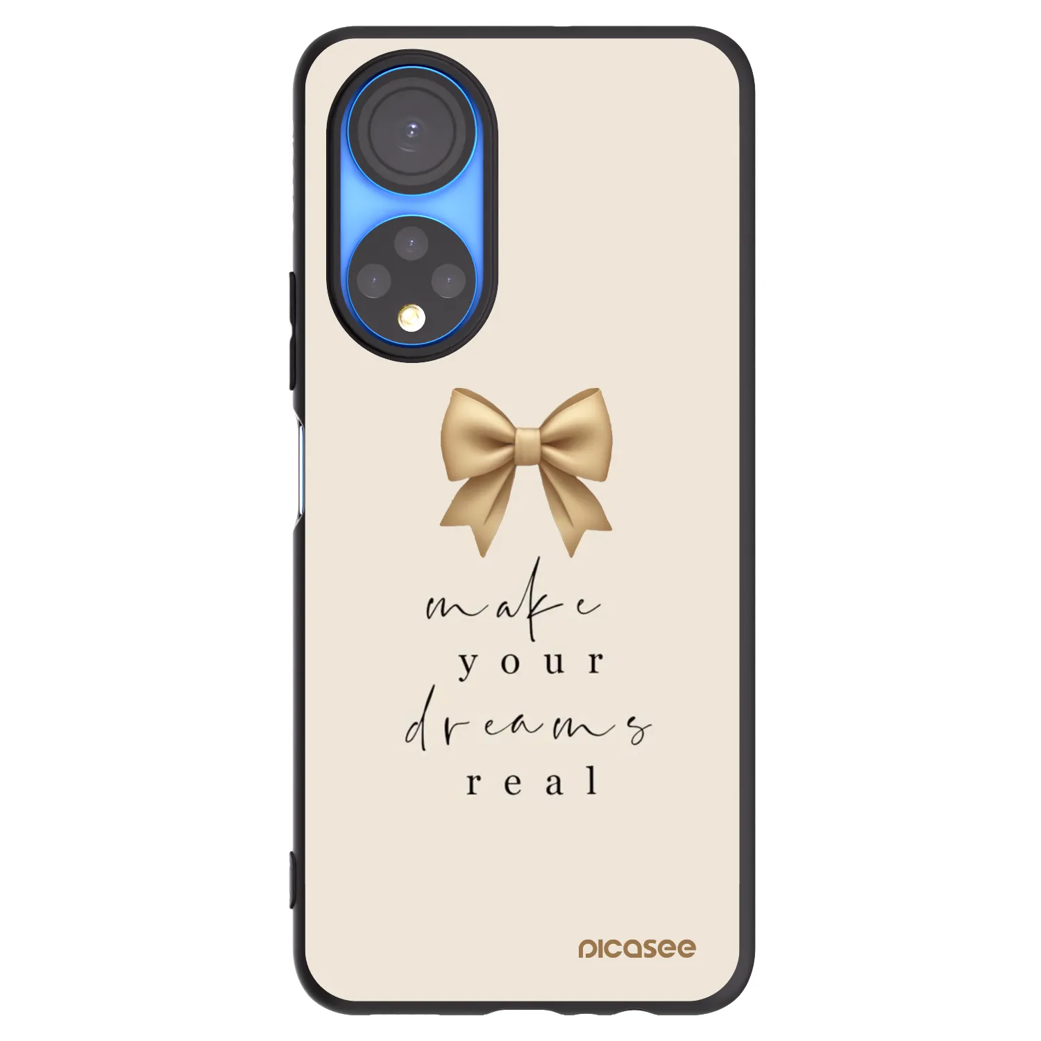 Picasee fekete szilikon tok az alábbi mobiltelefonokra Honor X7 - Golden Dream