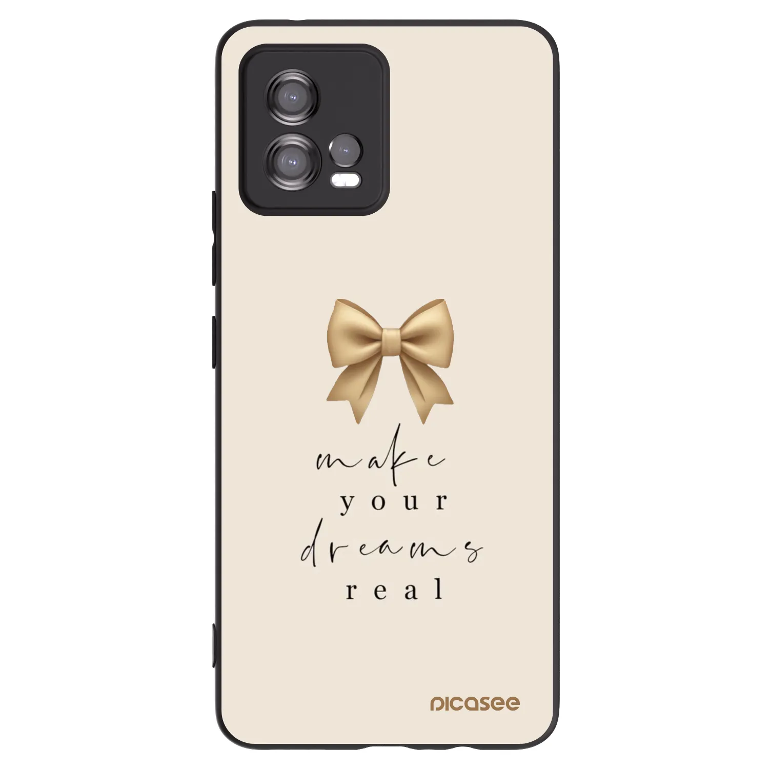 Picasee fekete szilikon tok az alábbi mobiltelefonokra Motorola Moto G72 - Golden Dream