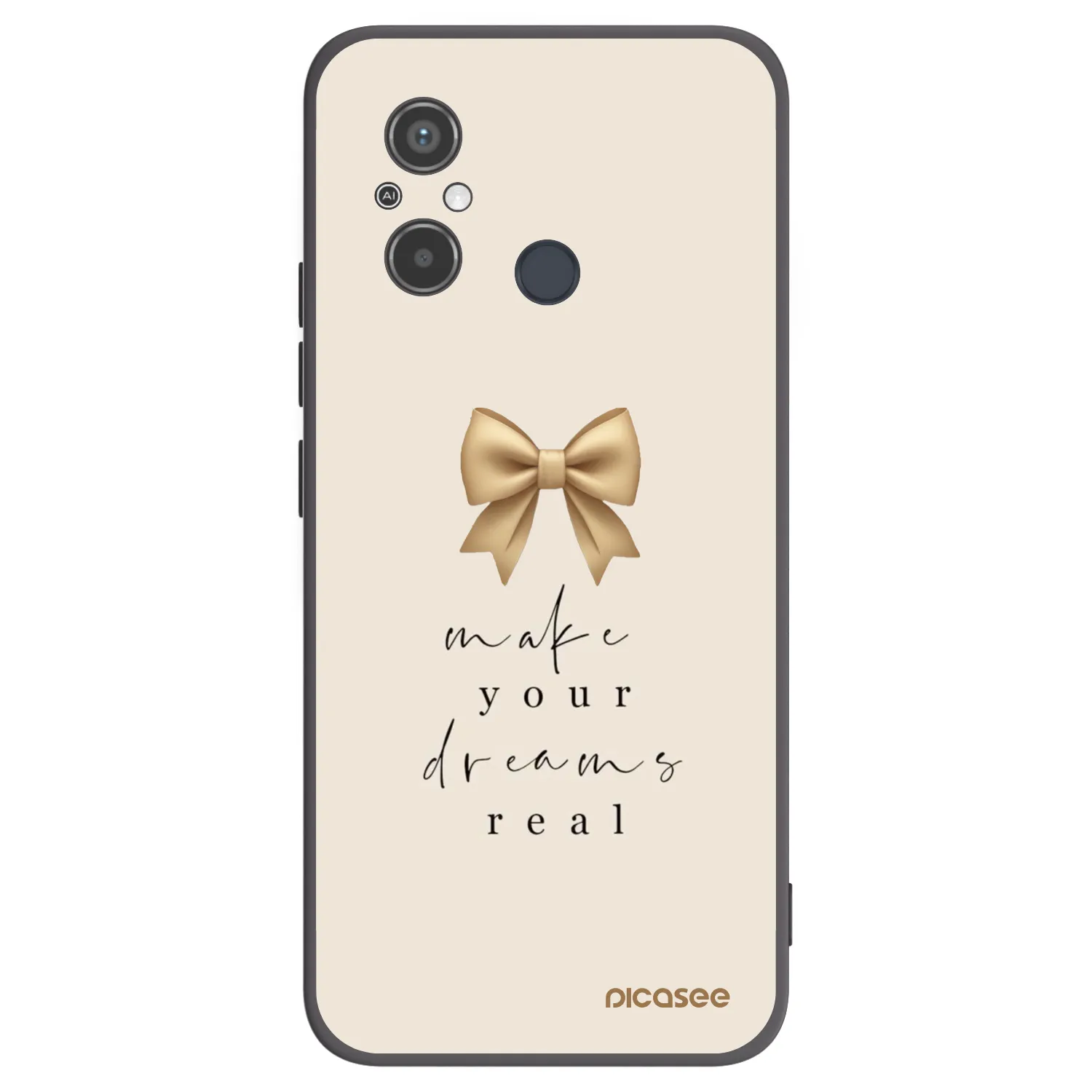 Picasee fekete szilikon tok az alábbi mobiltelefonokra Xiaomi Redmi 12C - Golden Dream