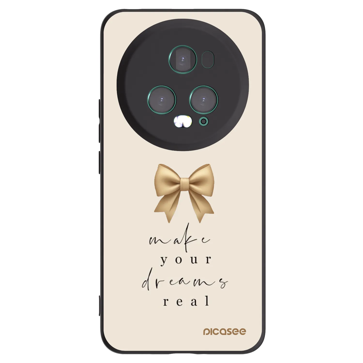 Picasee fekete szilikon tok az alábbi mobiltelefonokra Honor Magic5 Pro - Golden Dream