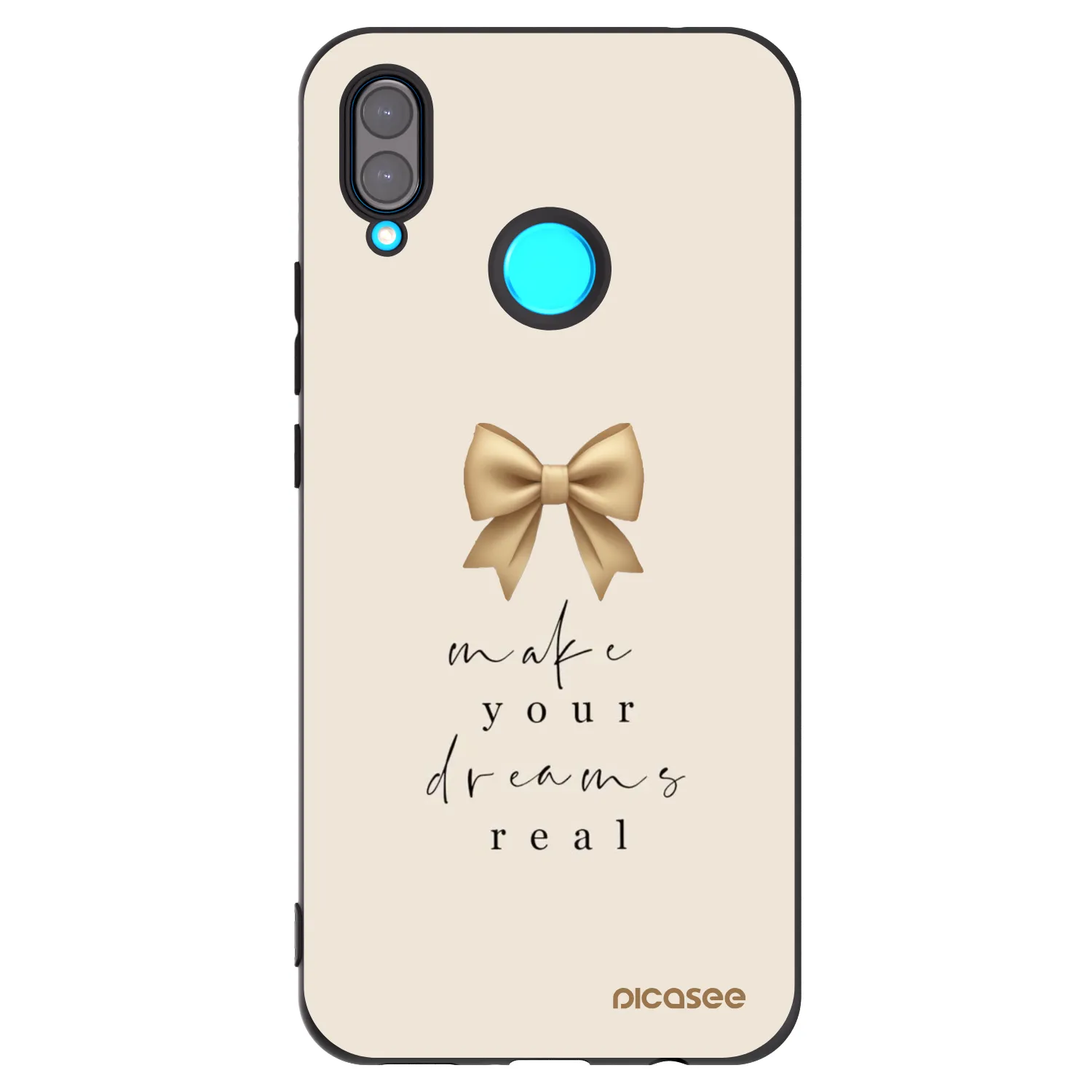 Picasee fekete szilikon tok az alábbi mobiltelefonokra Huawei Nova 3i - Golden Dream