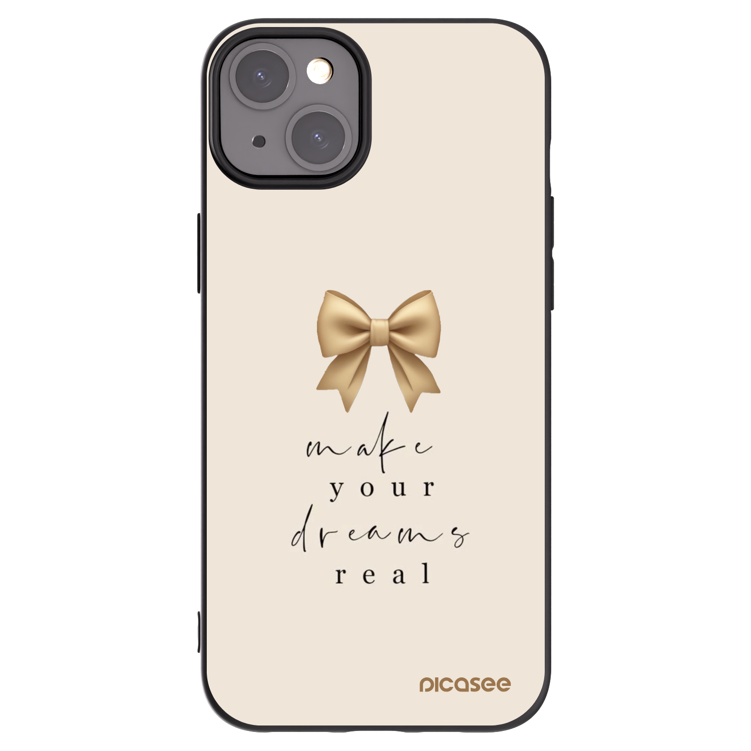Picasee fekete szilikon tok az alábbi mobiltelefonokra Apple iPhone 15 Plus - Golden Dream