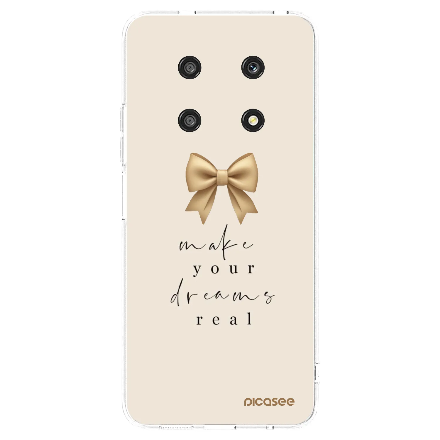 Picasee átlátszó szilikon tok az alábbi mobiltelefonokra Honor Magic4 Lite 5G - Golden Dream