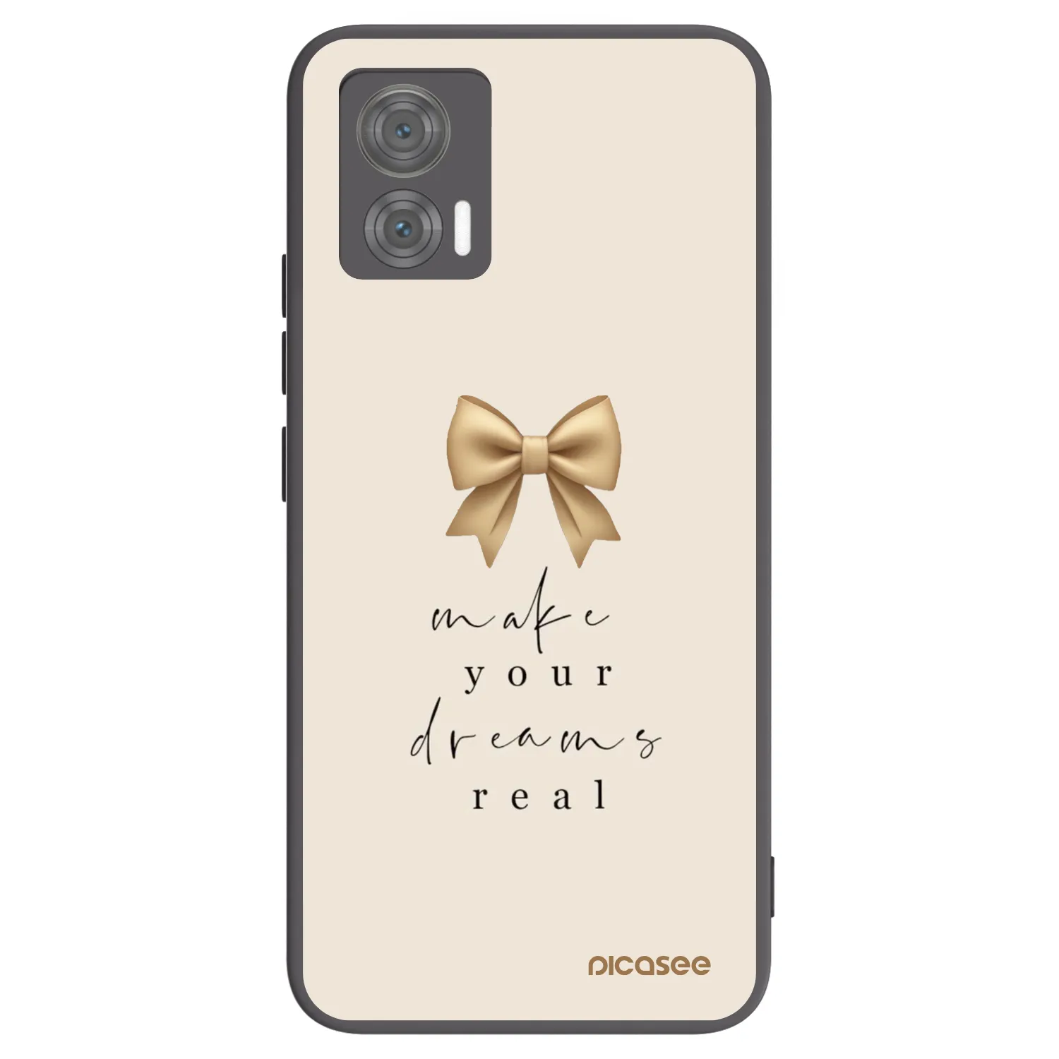 Picasee fekete szilikon tok az alábbi mobiltelefonokra Motorola Edge 30 Neo - Golden Dream