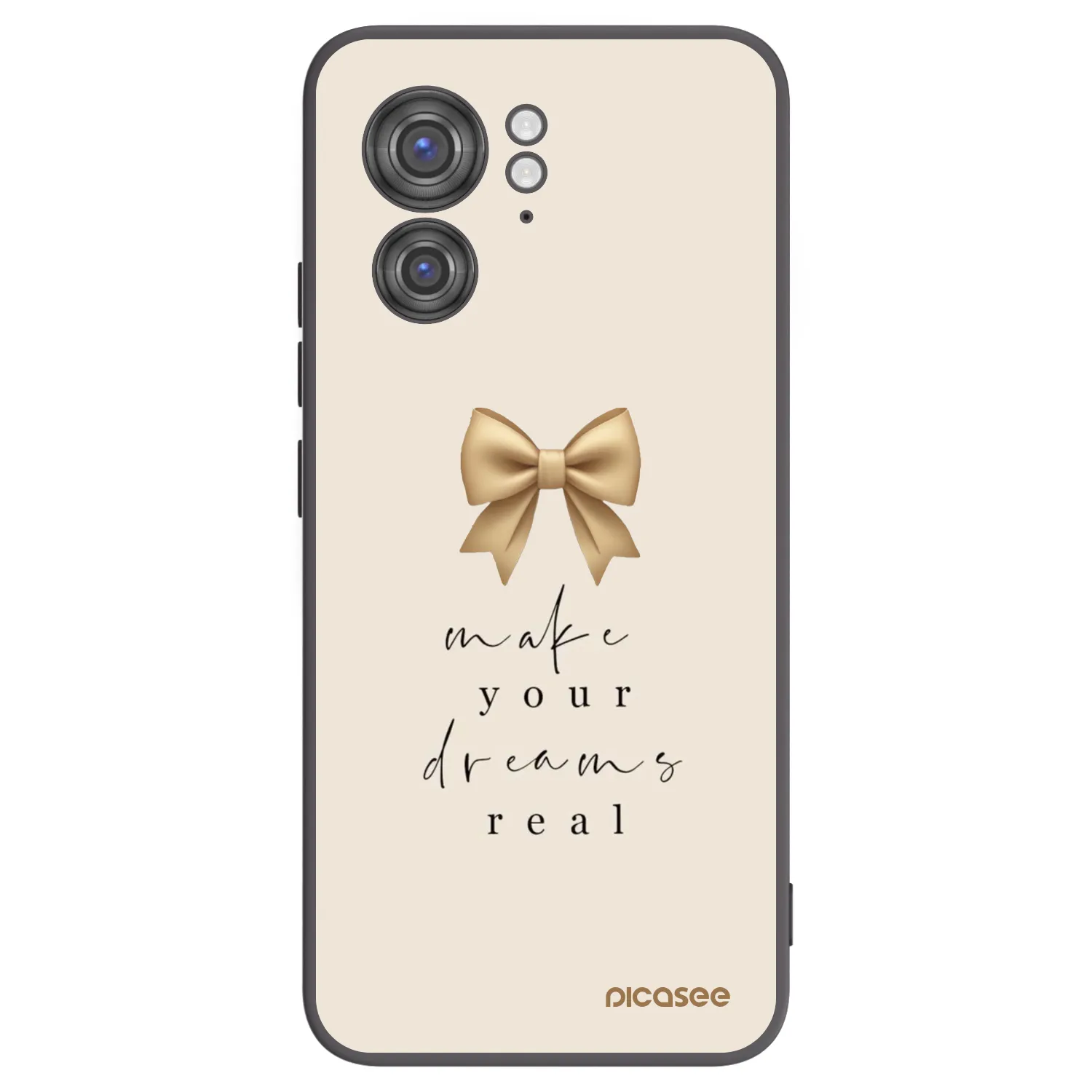 Picasee fekete szilikon tok az alábbi mobiltelefonokra Motorola Edge 40 - Golden Dream