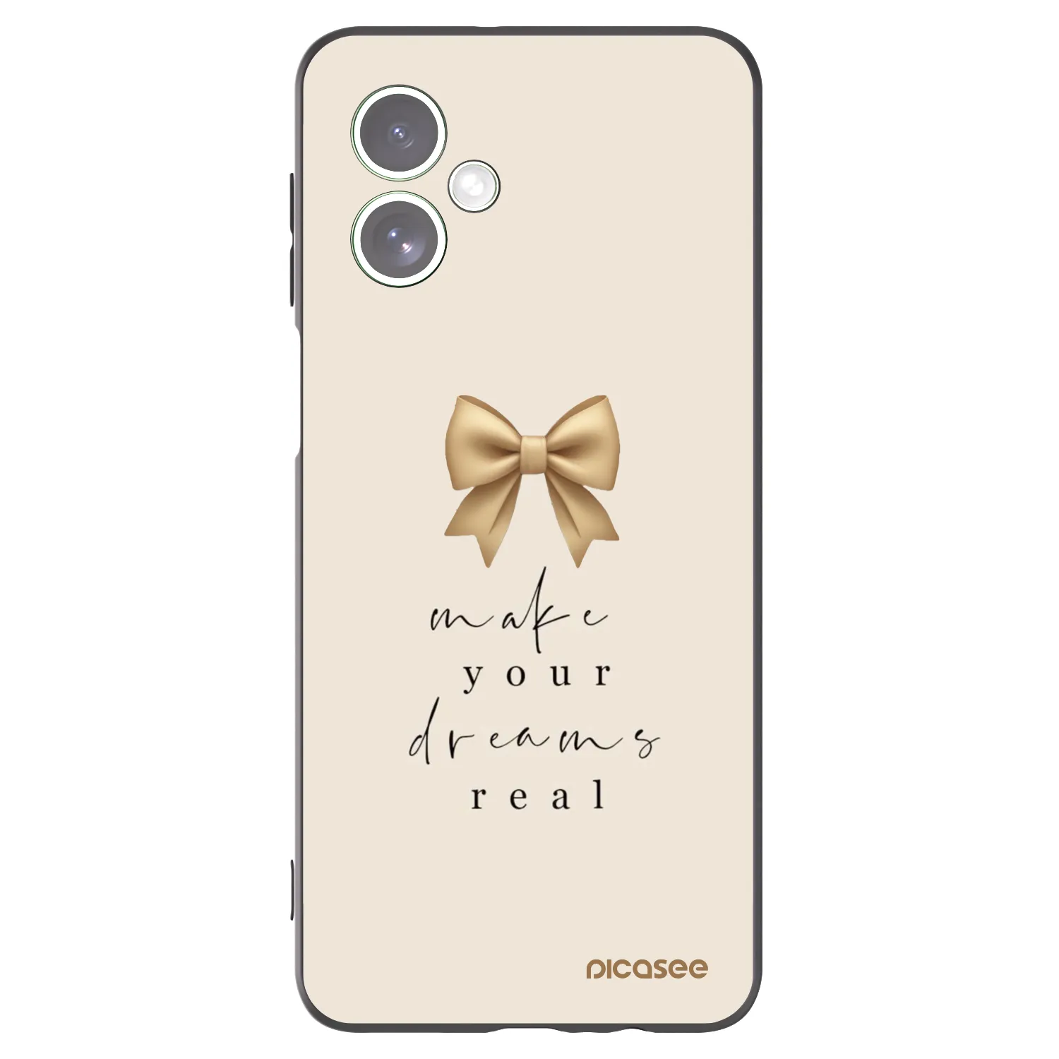 Picasee fekete szilikon tok az alábbi mobiltelefonokra Motorola Moto G54 5G - Golden Dream