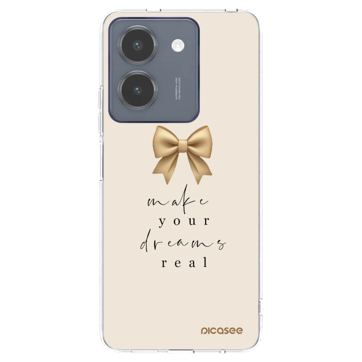 Picasee átlátszó szilikon tok az alábbi mobiltelefonokra Vivo Y36 4G - Golden Dream