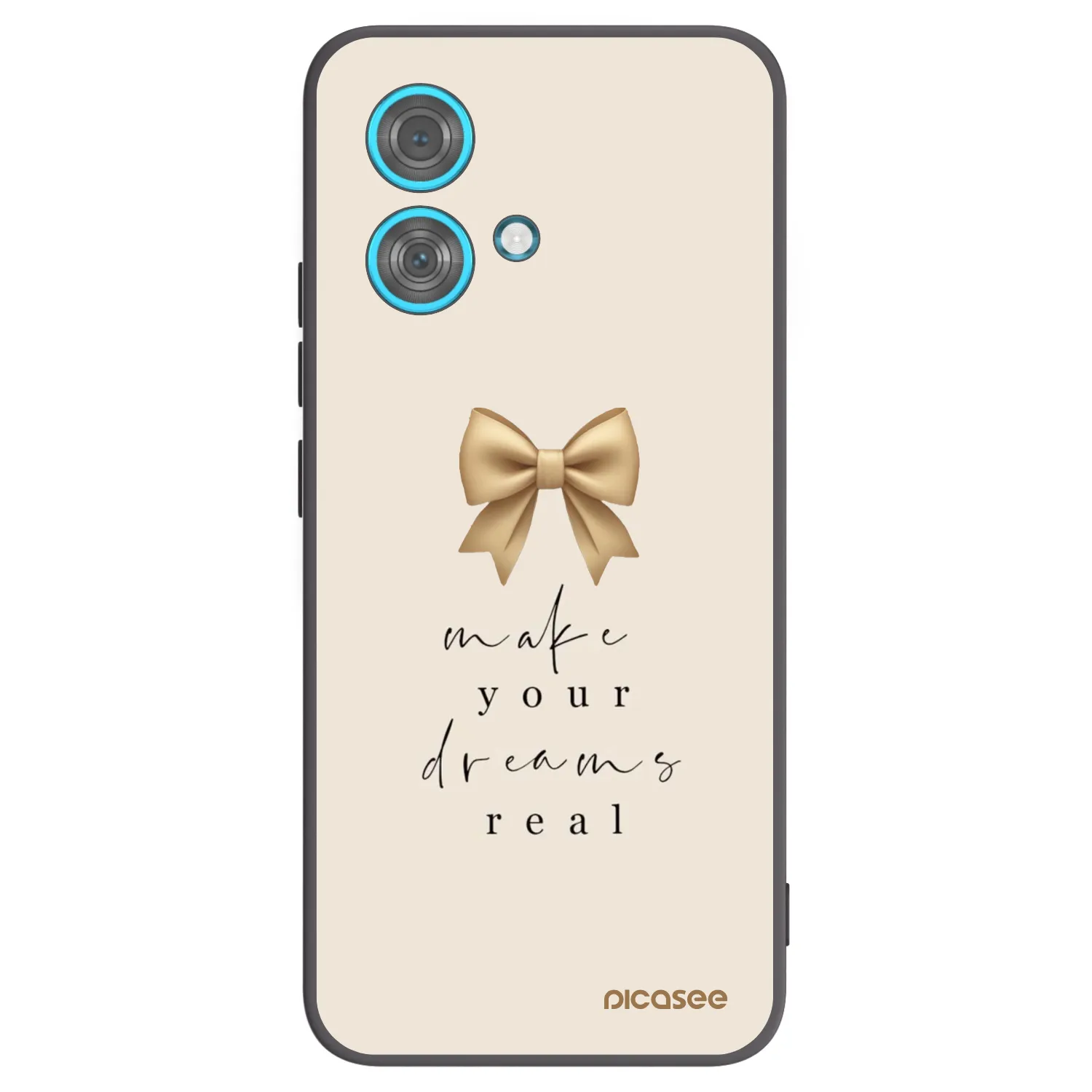 Picasee fekete szilikon tok az alábbi mobiltelefonokra Motorola Edge 40 Neo - Golden Dream