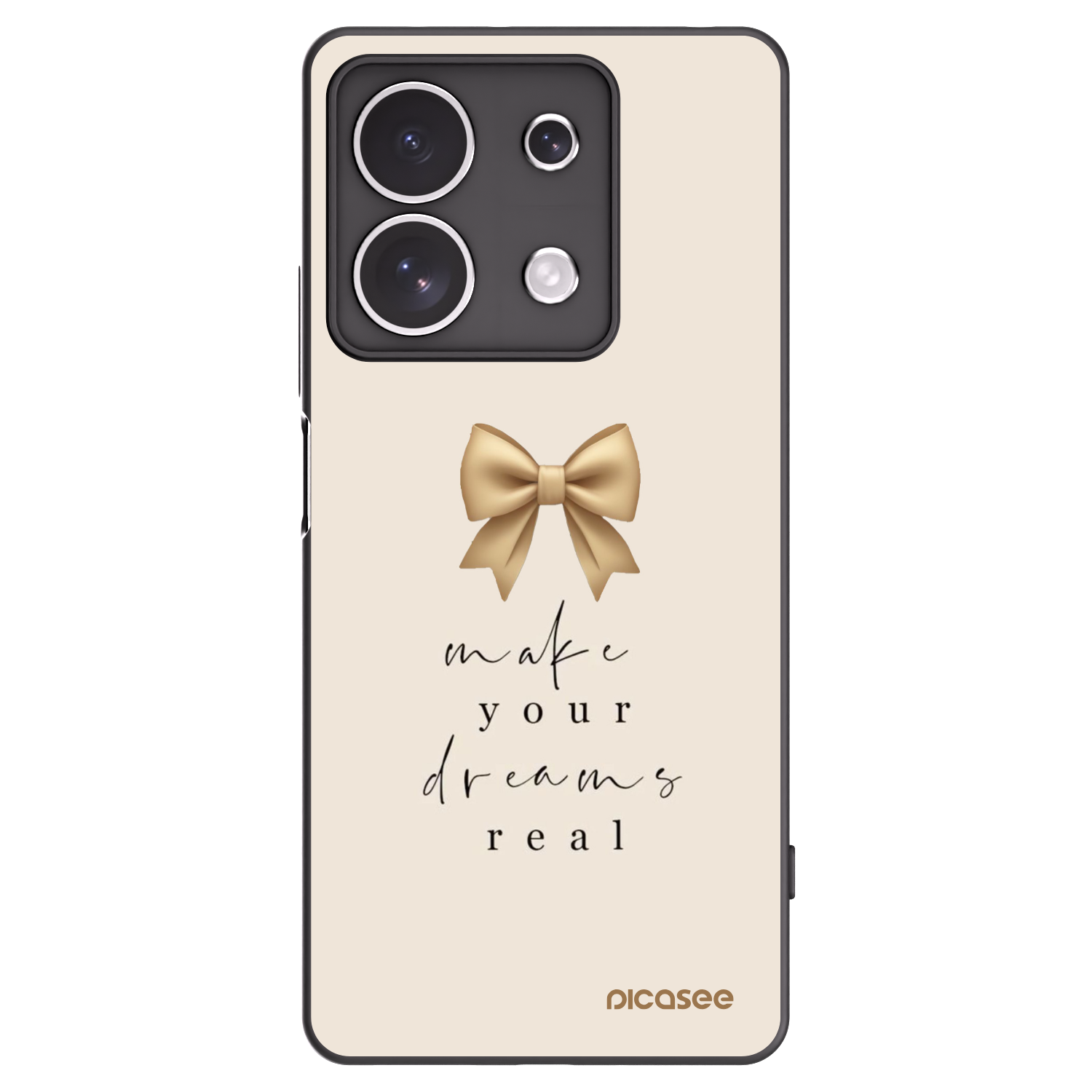 Picasee fekete szilikon tok az alábbi mobiltelefonokra Xiaomi Redmi Note 13 4G - Golden Dream