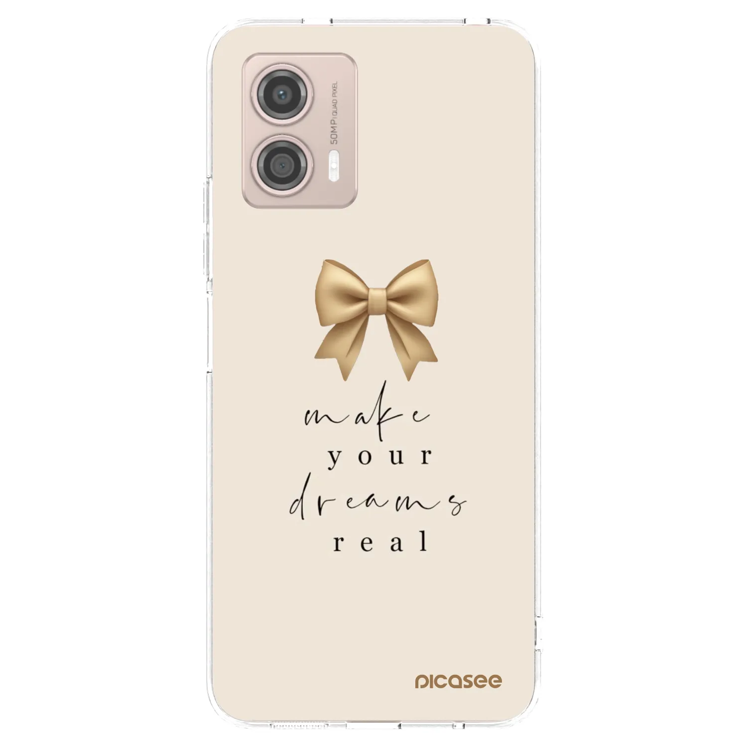Picasee átlátszó szilikon tok az alábbi mobiltelefonokra Motorola Moto G53 5G - Golden Dream