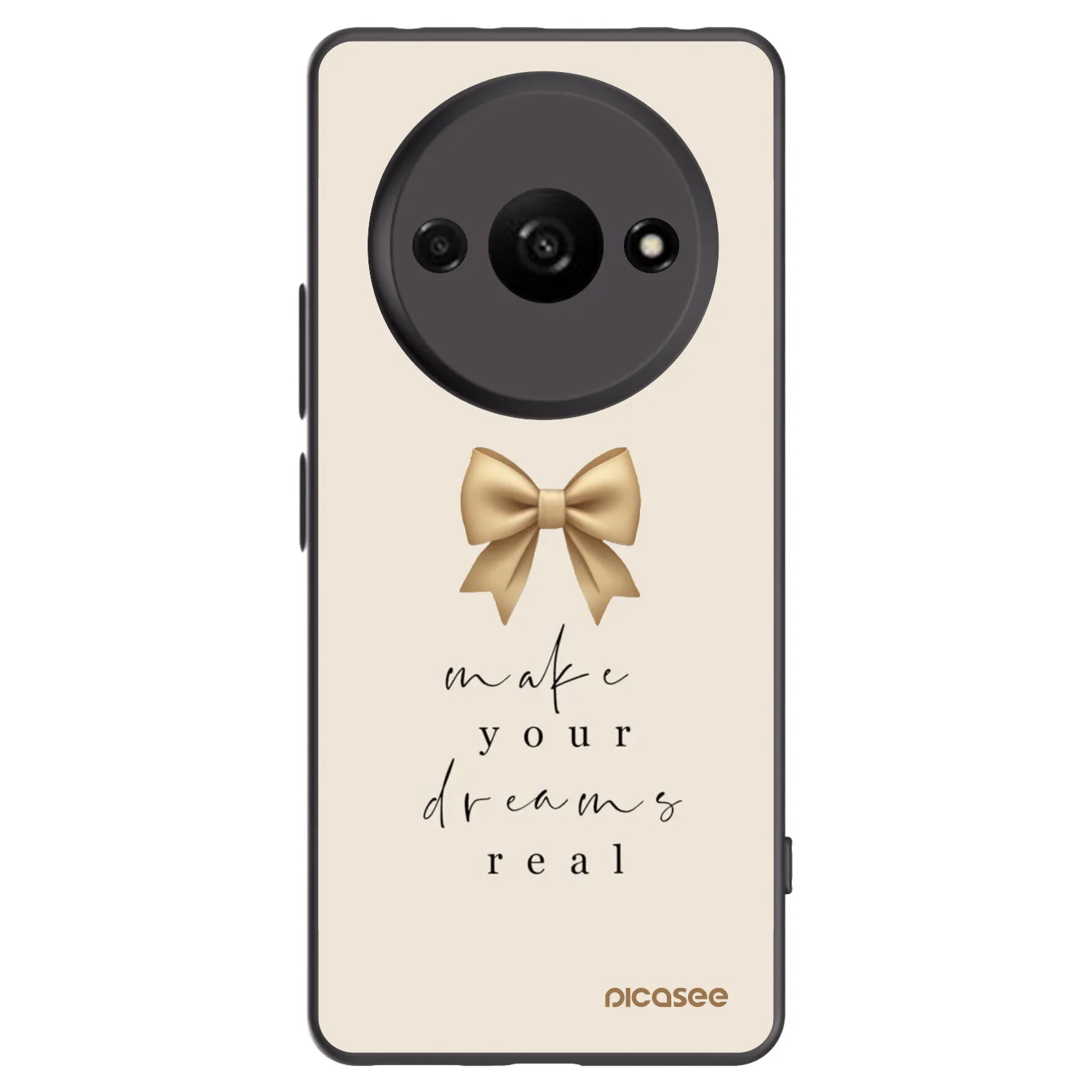 Picasee fekete szilikon tok az alábbi mobiltelefonokra Xiaomi Redmi A3 - Golden Dream