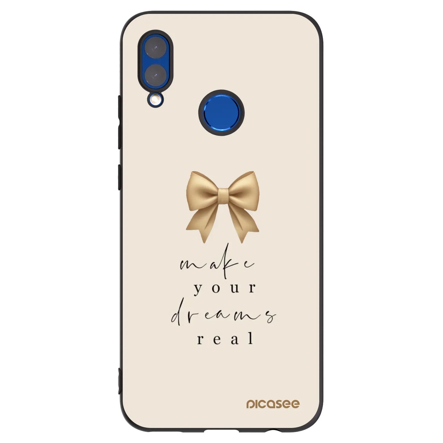 Picasee fekete szilikon tok az alábbi mobiltelefonokra Huawei P Smart 2019 - Golden Dream