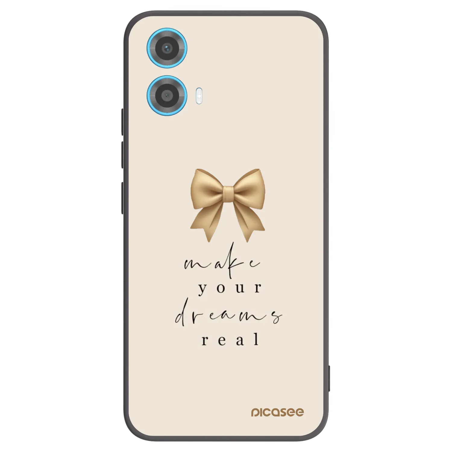 Picasee fekete szilikon tok az alábbi mobiltelefonokra Motorola Moto G34 5G - Golden Dream