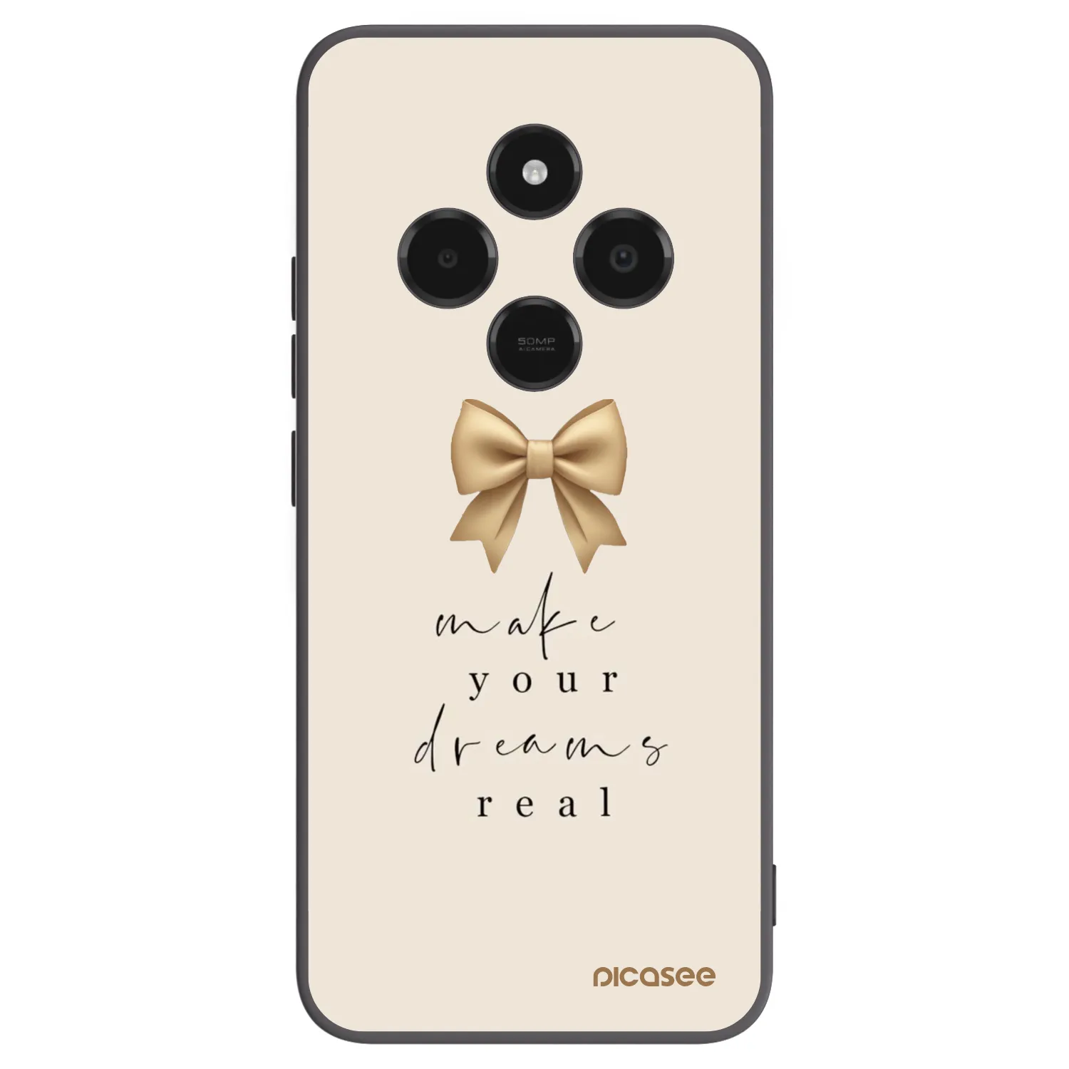 Picasee fekete szilikon tok az alábbi mobiltelefonokra Xiaomi Poco C75 - Golden Dream