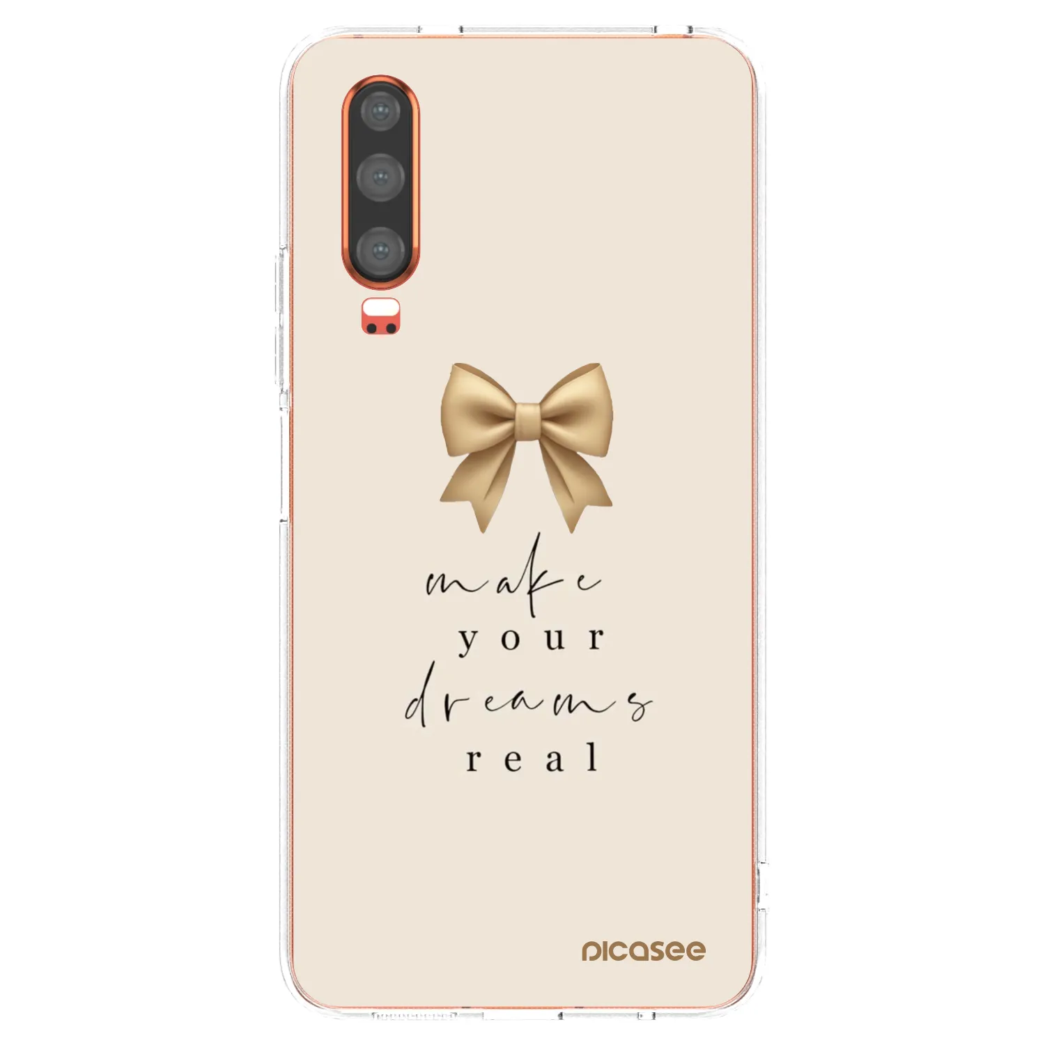 Picasee átlátszó szilikon tok az alábbi mobiltelefonokra Huawei P30 - Golden Dream